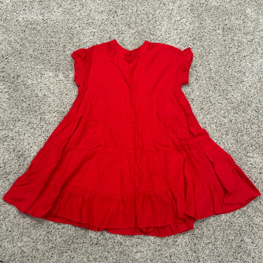 Aura dark coral dress